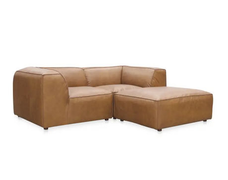 Form Nook Modular Sectional Sonoran Tan Leather by Moe's Home at Eve Furniture