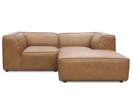 Form Nook Modular Sectional Sonoran Tan Leather by Moe's Home at Eve Furniture