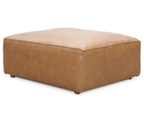 Form Ottoman Sonoran Tan Leather by Moe's Home at Eve Furniture