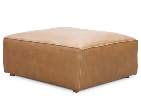Form Ottoman Sonoran Tan Leather by Moe's Home at Eve Furniture