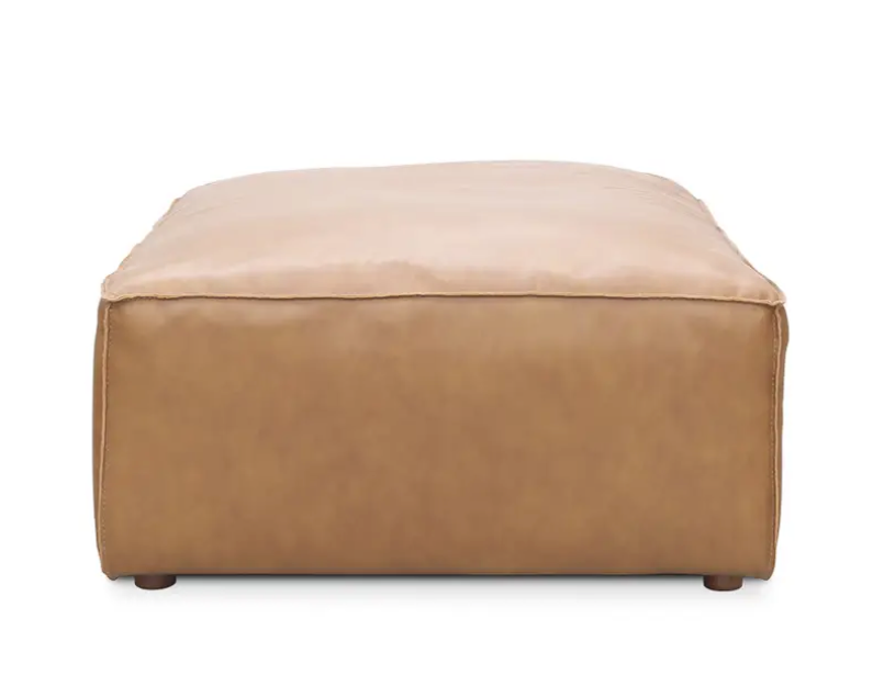 Form Ottoman Sonoran Tan Leather by Moe's Home at Eve Furniture