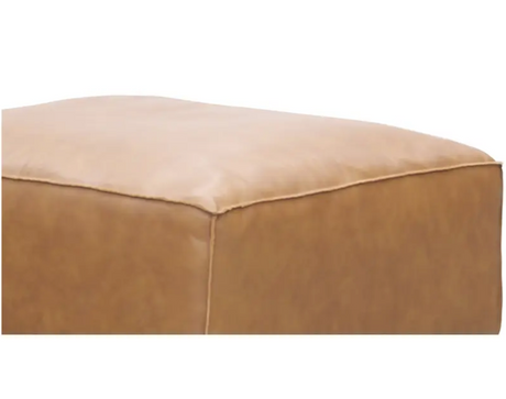 Form Ottoman Sonoran Tan Leather by Moe's Home at Eve Furniture