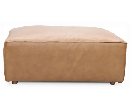 Form Ottoman Sonoran Tan Leather by Moe's Home at Eve Furniture