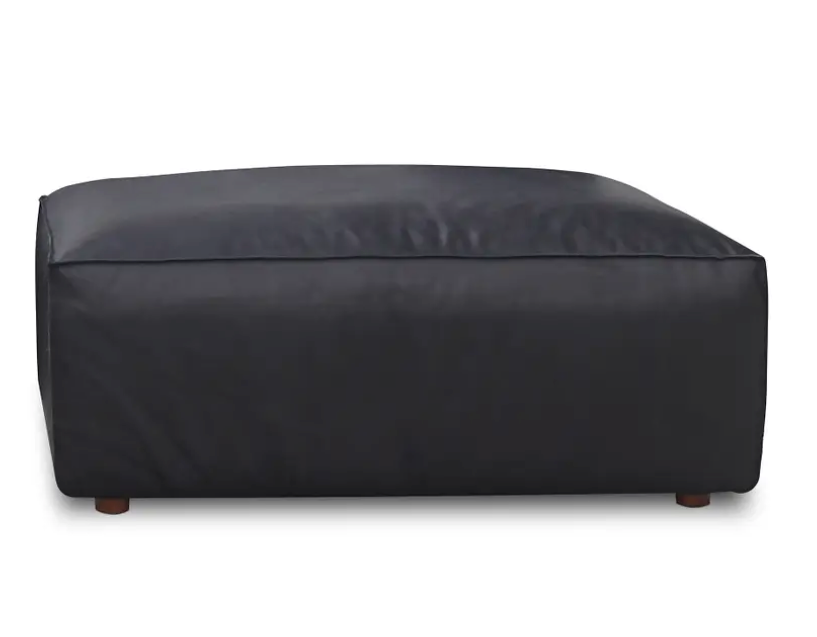 Form Ottoman - Vantage Black by Moe's Home at Eve Furniture