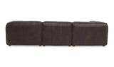 Form Signature Modular Sectional Espresso Brown Leather by Moe's Home at Eve Furniture