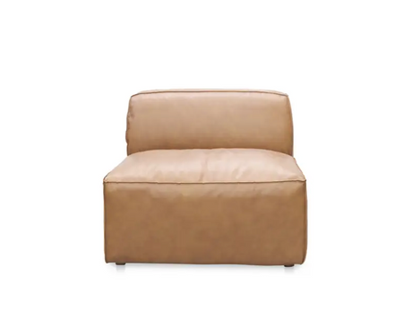 Form Slipper Chair Sonoran Tan Leather by Moe's Home at Eve Furniture