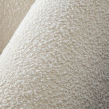 Form Sofa In Ivory Boucle Fabric with 2 Accent Pillow Balls by Diamond Sofa at Eve Furniture
