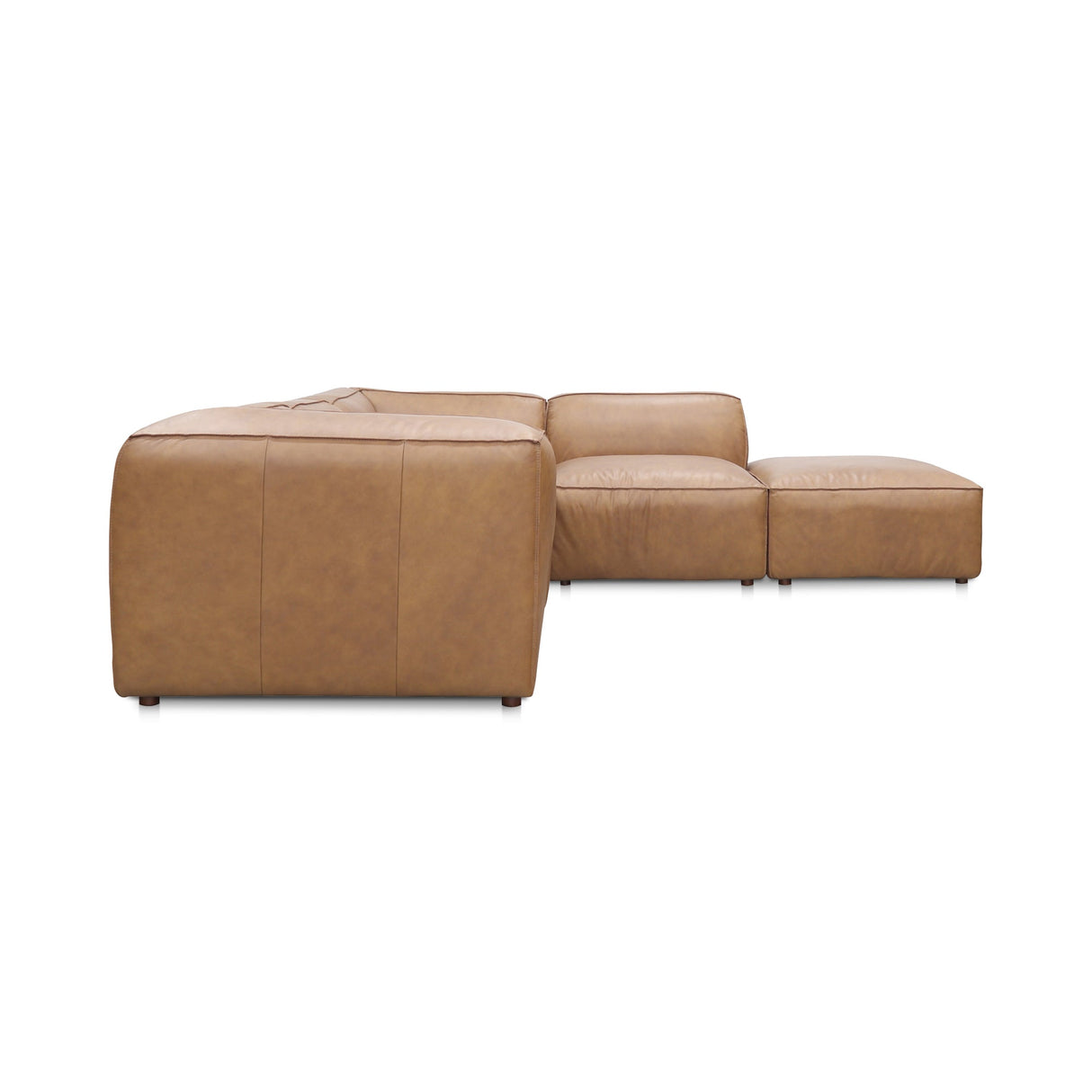 Form Tan Leather Dream Modular Sectional by Moe's Home at Eve Furniture