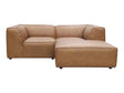 Form Tan Leather Nook Modular Sectional