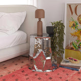 Forma Chrome Side Table by TOV Furniture at Eve Furniture