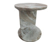 Forma Rosa Pink Marble Round Side Table by Mercana at Eve Furniture