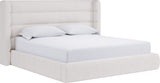 Formosa Frank Cottage Cheese Full Wingback Upholstered Platform Bed by Modus Furniture at Eve Furniture