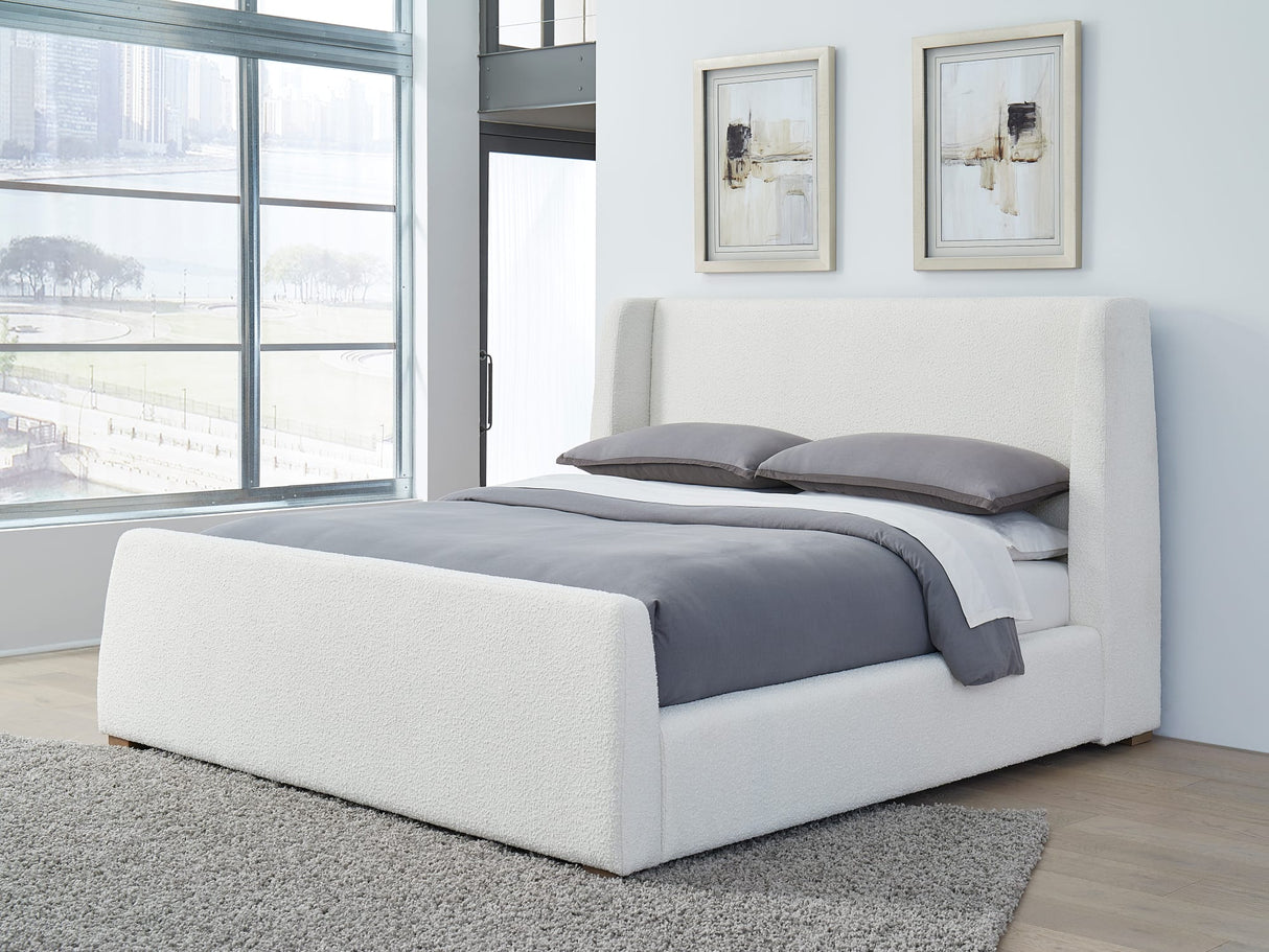 Formosa Presley California King Wingback Upholstered Platform Bed by Modus Furniture at Eve Furniture