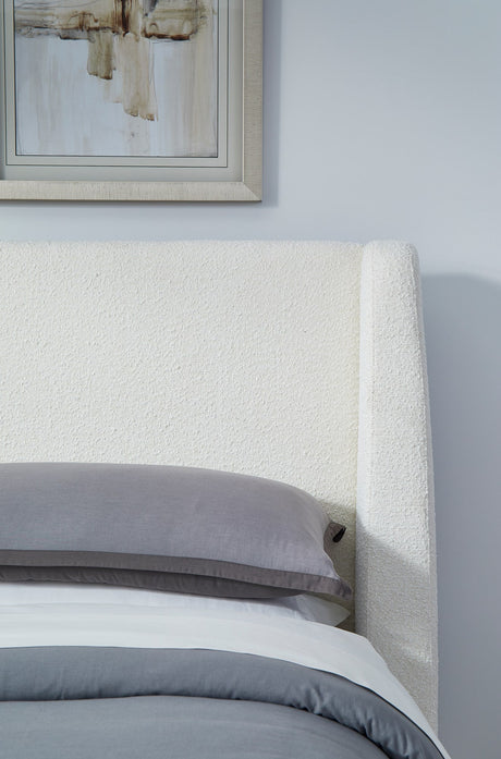Formosa Presley Queen Wingback Upholstered Platform Bed by Modus Furniture at Eve Furniture