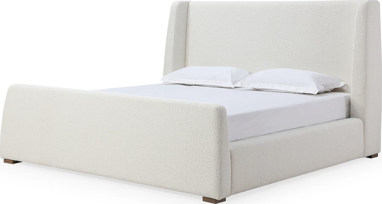 Formosa Presley Queen Wingback Upholstered Platform Bed by Modus Furniture at Eve Furniture