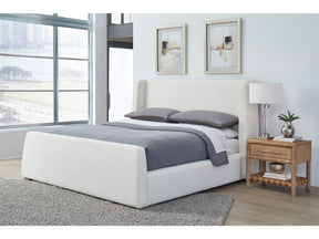 Formosa Presley Queen Wingback Upholstered Platform Bed by Modus Furniture at Eve Furniture