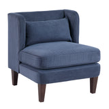 Forrester Blue Accent Chair by Homelegance at Eve Furniture