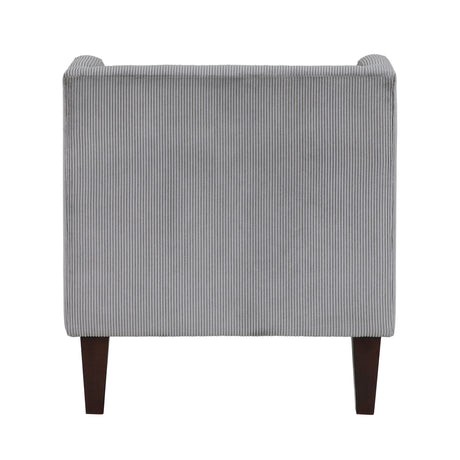 Forrester Dark Gray Accent Chair by Homelegance at Eve Furniture