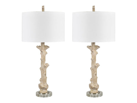 Forrester Tan Table Lamp (Set of 2) by Crestview at Eve Furniture