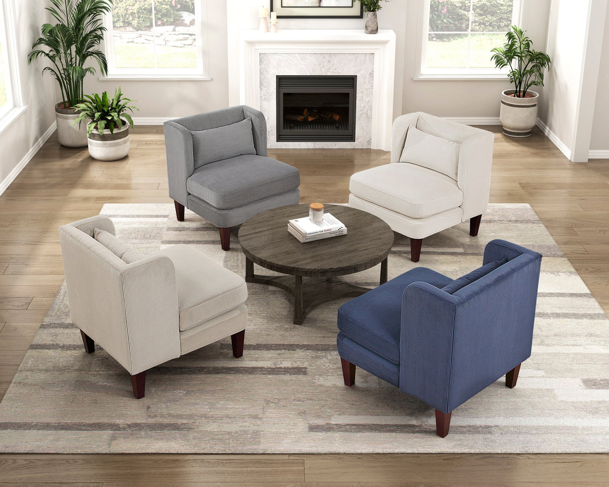 Forrester Taupe Accent Chair by Homelegance at Eve Furniture