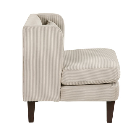 Forrester Taupe Accent Chair by Homelegance at Eve Furniture