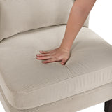 Forrester Taupe Accent Chair by Homelegance at Eve Furniture