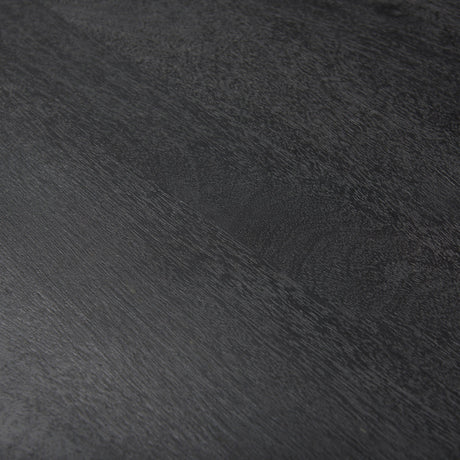 Forsey Black Solid Wood Round Coffee Table by Mercana at Eve Furniture