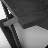 Forsey Black Wood Rectangular Coffee Table by Mercana at Eve Furniture