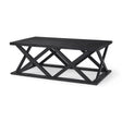 Forsey Black Wood Rectangular Coffee Table by Mercana at Eve Furniture