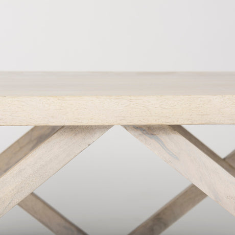 Forsey Blonde Wood Rectangular Coffee Table by Mercana at Eve Furniture