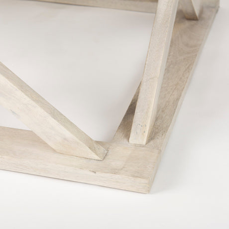Forsey Blonde Wood Rectangular Coffee Table by Mercana at Eve Furniture