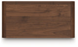 Fortlorn Walnut Brown Chest of Drawers by Ashley at Eve Furniture