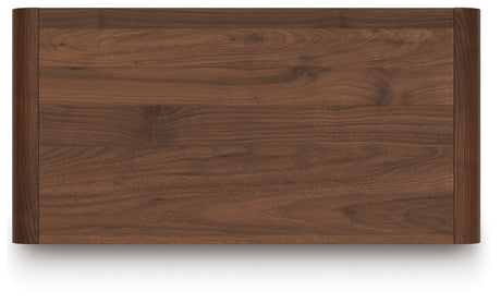 Fortlorn Walnut Brown Chest of Drawers by Ashley at Eve Furniture