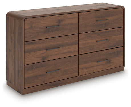 Fortlorn Walnut Brown Dresser by Ashley at Eve Furniture