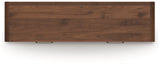 Fortlorn Walnut Brown King Panel Bed, Dresser and Nightstand by Ashley at Eve Furniture
