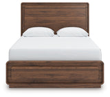 Fortlorn Walnut Brown Queen Panel Bed by Ashley at Eve Furniture