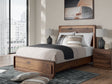 Fortlorn Walnut Brown Queen Panel Bed by Ashley at Eve Furniture