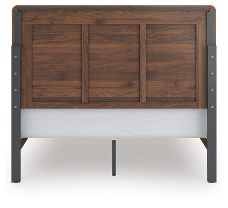 Fortlorn Walnut Brown Queen Panel Bed by Ashley at Eve Furniture