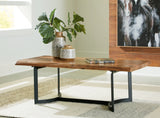 Fortmaine Brown/Black Coffee Table