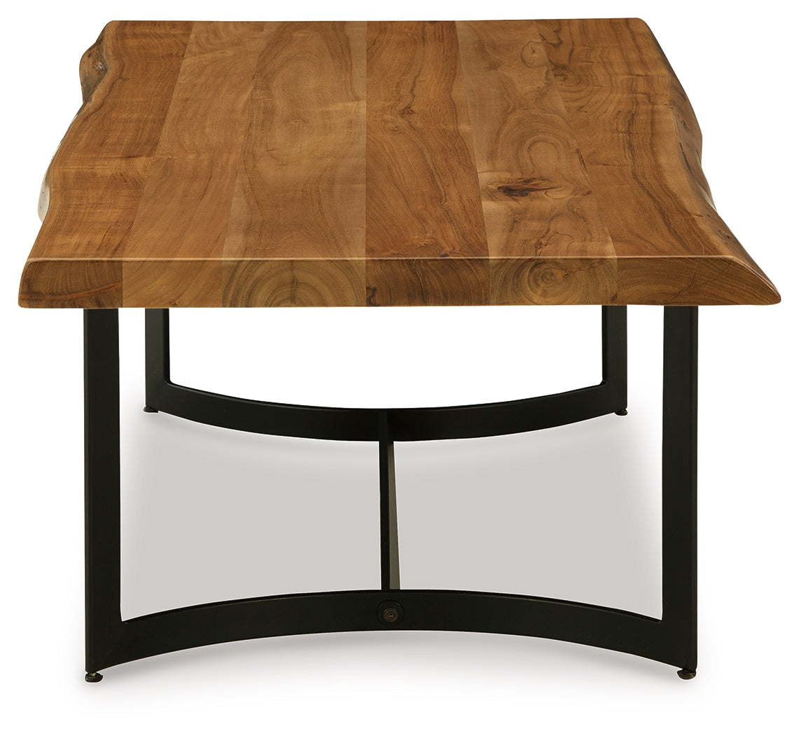 Fortmaine Brown/Black Coffee Table