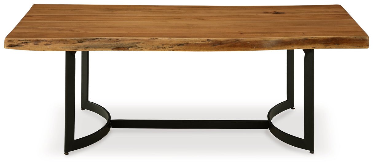 Fortmaine Brown/Black Coffee Table