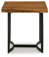 Fortmaine Brown/Black End Table