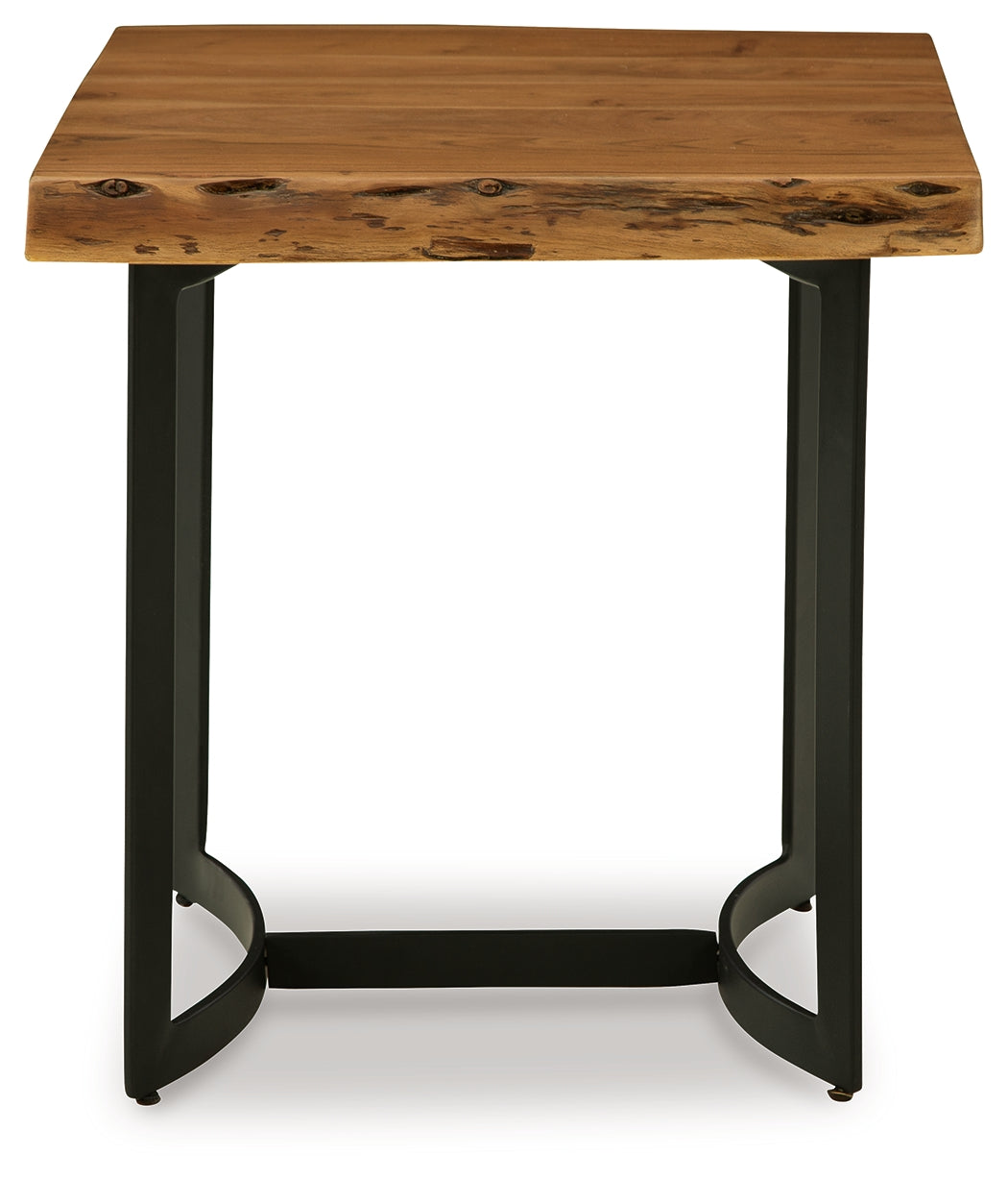 Fortmaine Brown/Black End Table