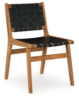 Fortmaine Brown/Black Dining Chair, Set of 2 by Ashley at Eve Furniture