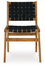 Fortmaine Brown/Black Dining Chair, Set of 2 by Ashley at Eve Furniture