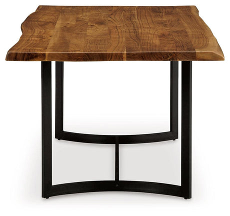 Fortmaine Brown/Black Dining Table by Ashley at Eve Furniture