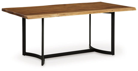 Fortmaine Brown/Black Dining Table by Ashley at Eve Furniture