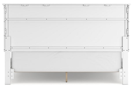 Fortman White California King Panel Bed by Ashley at Eve Furniture
