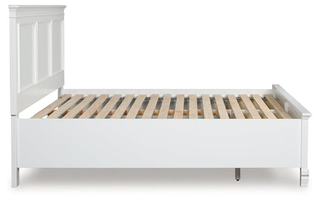 Fortman White California King Panel Storage Bed by Ashley at Eve Furniture