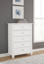 Fortman White Chest of Drawers by Ashley at Eve Furniture
